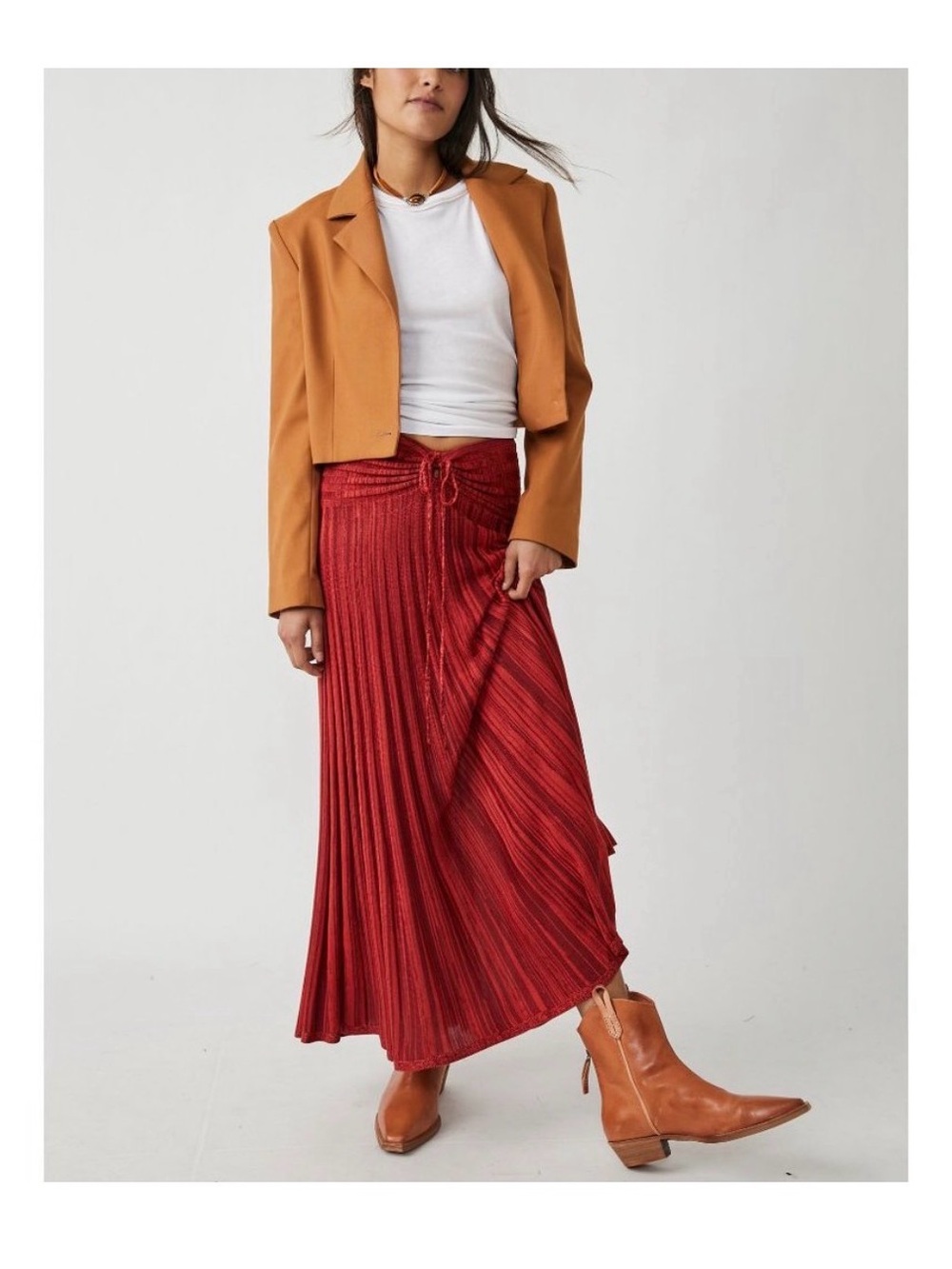 Free People Silvia pleated convertible dress